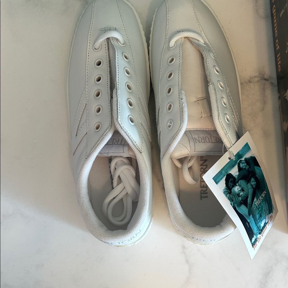 Tretorn Nylite Leather White Sneakers